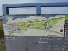 松任海浜公園案内マップ。公園は北陸道の徳光PAまでと広い[📸19年11月]