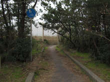安宅海浜公園から加賀海浜自転車道への入口[📸19年11月]