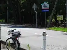 自転車道は左手。防風林の中に入る[📸20年07月]