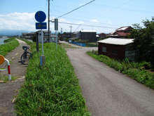 起点から浮柳新橋までは小松加賀健民自転車道との重複区間[📸20年7月]