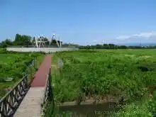 モニュメントがある場所は末広緑地[📸20年7月]