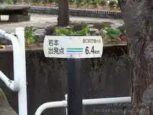 距離の標識もゴール地点[📸19年11月]