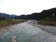 手取川。旧能美線はこの手取川を渡る手前にトンネルを通ったらしい[📸19年11月]