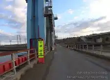 河北潟放水路防潮水門を渡る[📸20年11月]