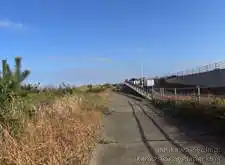 道の駅高松が見えてきた[📸20年11月]