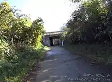 自転車道は右に入る[📸20年11月]