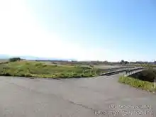 手取川河川敷道路を上流側（鶴来地区白山町）に進んでいく[📸19年11月]