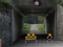 手取川河川敷管理道路の上流側は恐らく国道157号線のここが入口[📸19年11月]