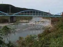 手取川を河口から中流へ進むと川の流れも変わってくる[📸19年11月]