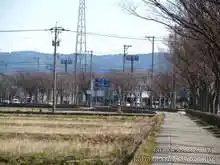 交差点の近くに松任総合運動公園がある[📸20年03月]