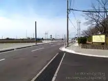 水と緑のふれあい広場から松任グリーンパークの外に出て右に行くと加賀産業道路に出る[📸20年03月]